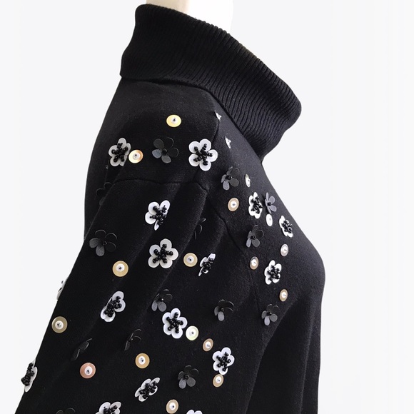 Alfani Embellished Womens Turtleneck Sweater -L/XL - Picture 14 of 17